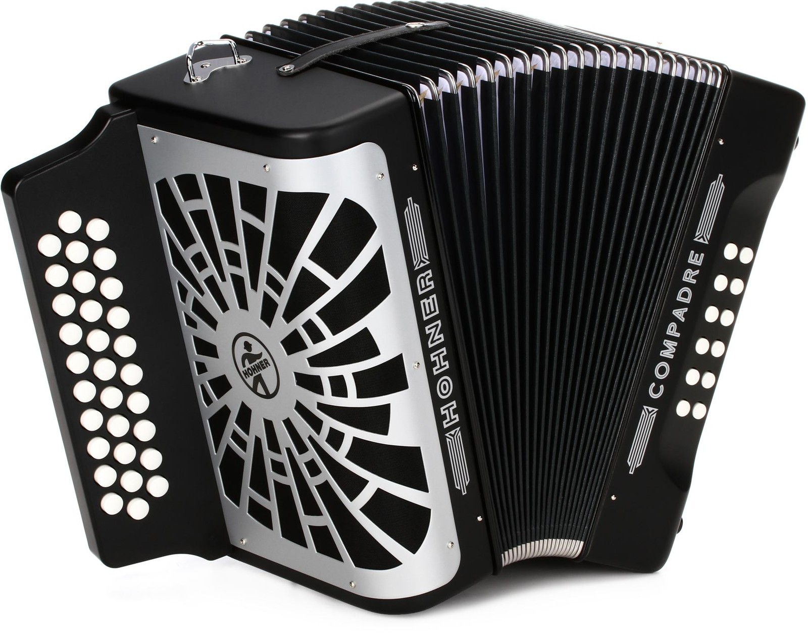 Hohner Compadre Diatonic Accordion - Тональности FBbEb - Черный 208890₽