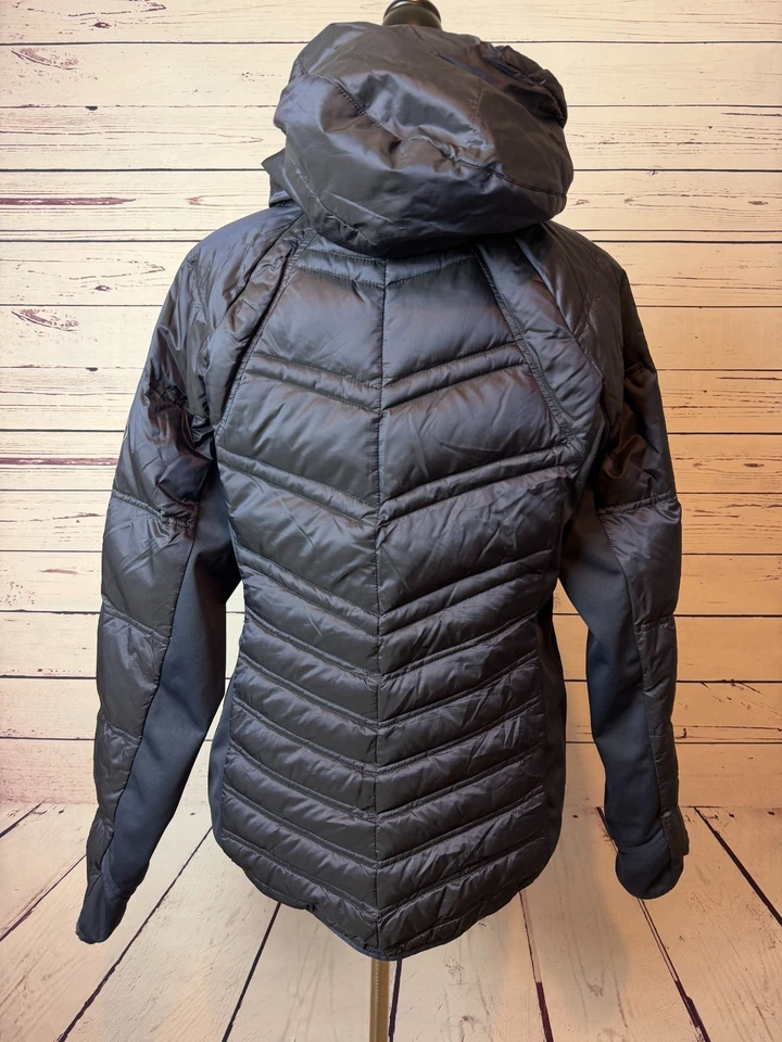 Michael Kors вниз пуховик куртка большой Packable пальто путешествий с капюшоном женщин выстеганная - Изображение 2 из 4