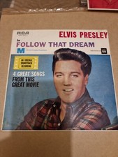 Elvis Presley. Follow That Dream. 7 Inch EP. Record Vinyl.  G 