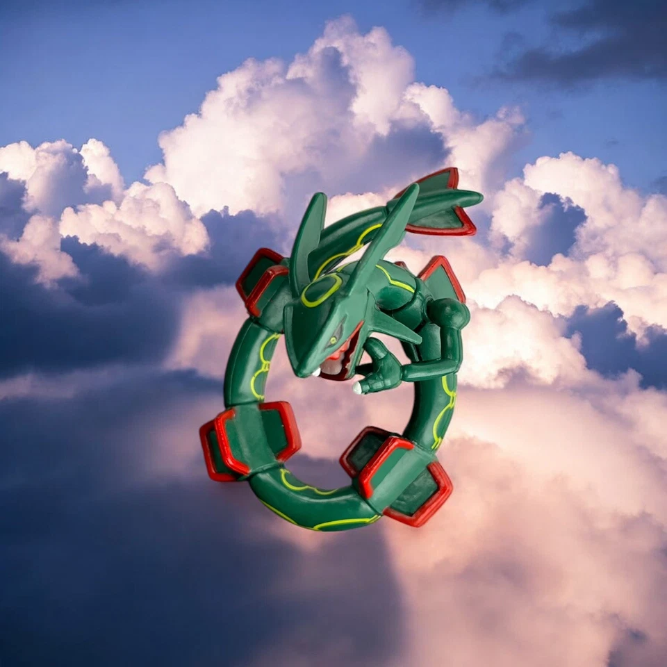 Juego de 3 figuras de exhibición legendarias Rayquaza, Groudon y Kyogre Pokemon Foto 4 de 4