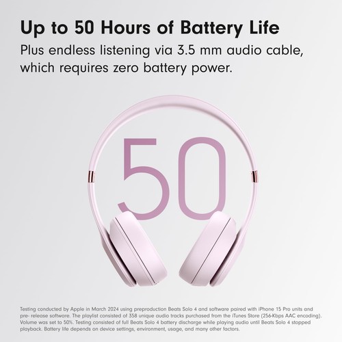 Neu Dr. Dre's Solo 4 Wireless Bluetooth On-Ear-Kopfhörer - Pink/Schwarz/Blau - Bild 4 von 22