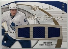 Jiri Tlusty /599 Triple Jersey 2007-08 Upper Deck Sweet Shot #154