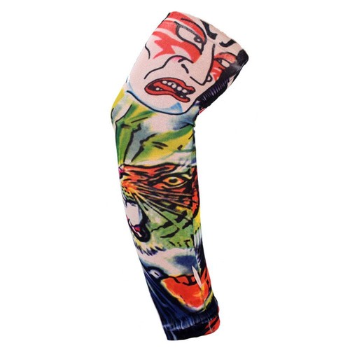 Outdoor Sport Arm Cover Sun Protection Tattoo Arm Sleeves Flower Arm Sleeves - Picture 31 of 34