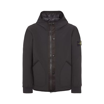 Stone Island 41027 SOFT SHELL-R_E.DYE? Hooded Jacket, Black Stone Island 41027 SOFT SHELL-R_E.DYE? Hooded Jacket, Black