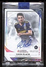 2022 Topps MLS Renaissance Auto Engravement Rookie Platinum Leon Flach 1/1