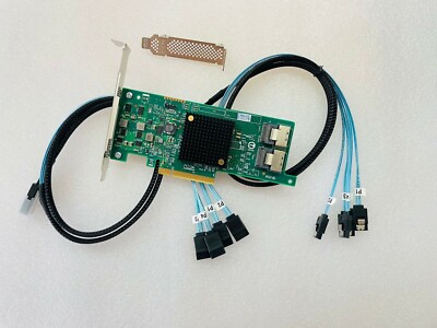 LSI OEM 9207-8i 6Gbs SAS HBA FW: P20 IT Mode For ZFS FreeNAS unRAID 2*SATA Cable