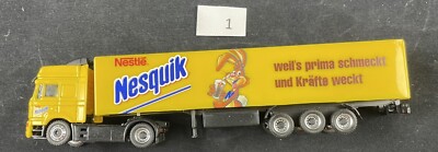 werbetrucks 1:87, Nesquik Kakao, Nestle, Sehr Selten, Sattelzug, Miniatur, LKW