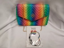 Rainbow Purse, Crossbody Bag, Rainbow, LGBTQ , Pride, Love is Love, Free Gift