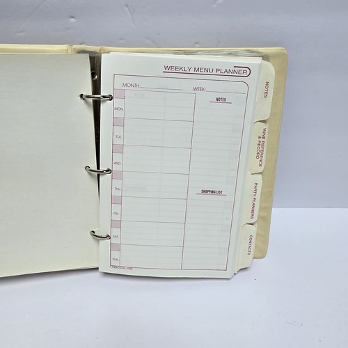 Organizador de cocina de colección carpeta de 3 anillos colección de recetas osos de chef 1989 - sin usar - Imagen 12 de 14