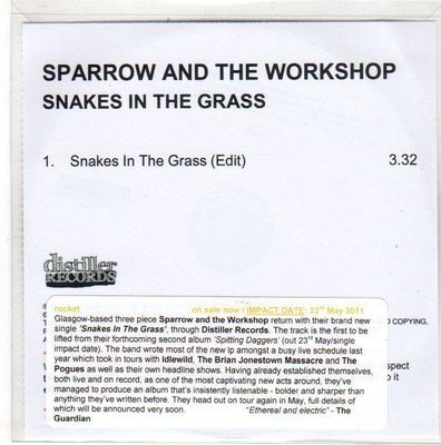(EO378) Sparrow & The Workshop, Snakes In The Grass - 2011 DJ CD