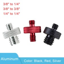 3/8" to 1/4" Male Threaded Adapter Screw Camera Tripod Mount Converter Bracket