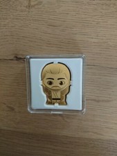 Niue 2023 Chibi Star Wars Qui Gon Jinn™ 1oz Silvercoin Gilded Only 200pcs