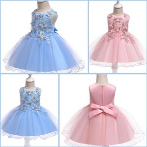 Tutu baby dresses formal girl kid flower bridesmaid party wedding princess dress