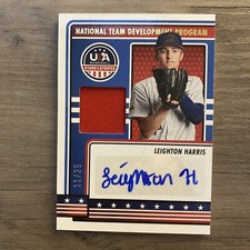 2023 Panini USA Baseball Stars & Stripes Leighton Harris NTDP-LH Patch Auto /25