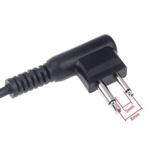 2 Pin D-Shape Earpiece Headset MIC PTT Mic Earpiece Earphone for Baofeng - Photo 4/10