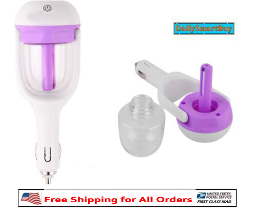Mini Auto Luftbefeuchter ätherisches Öl Diffusor Ultraschall Aroma Reiniger/Schwamm - Bild 2 von 8