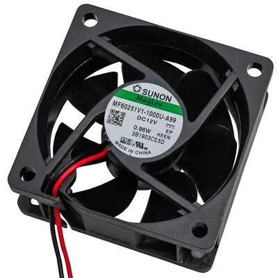 Lüfter 12V DC 0,9W 60x60x25mm 39,9m³/h 4500U/Min 39,9m³/h Sunon MF60251V11000UA9