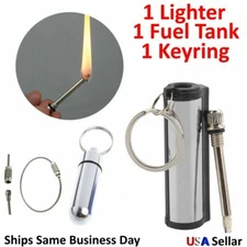Waterproof Match Permanent Lighter Striker Fire Starter Emergency Survival Kit