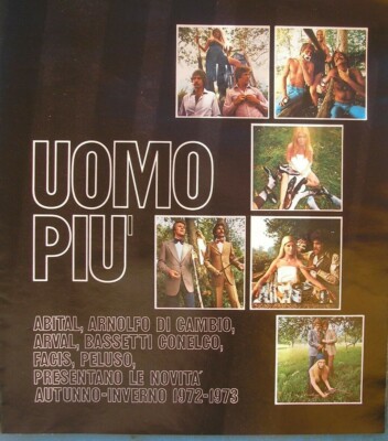 KATALOG 1972-73 HERRENMODE PLUS FACIS ABITAL ARVAL ARNOLFO DI CAMBIO PELUSO