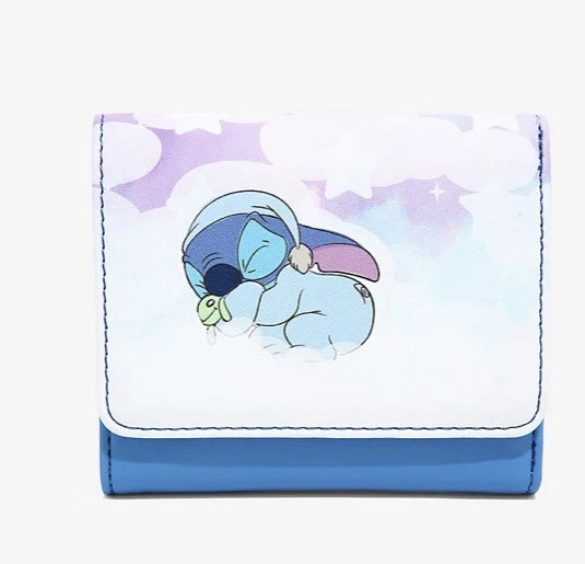 Loungefly Disney Lilo Stitch Sleeping Clouds Mini Flap Wallet eBay