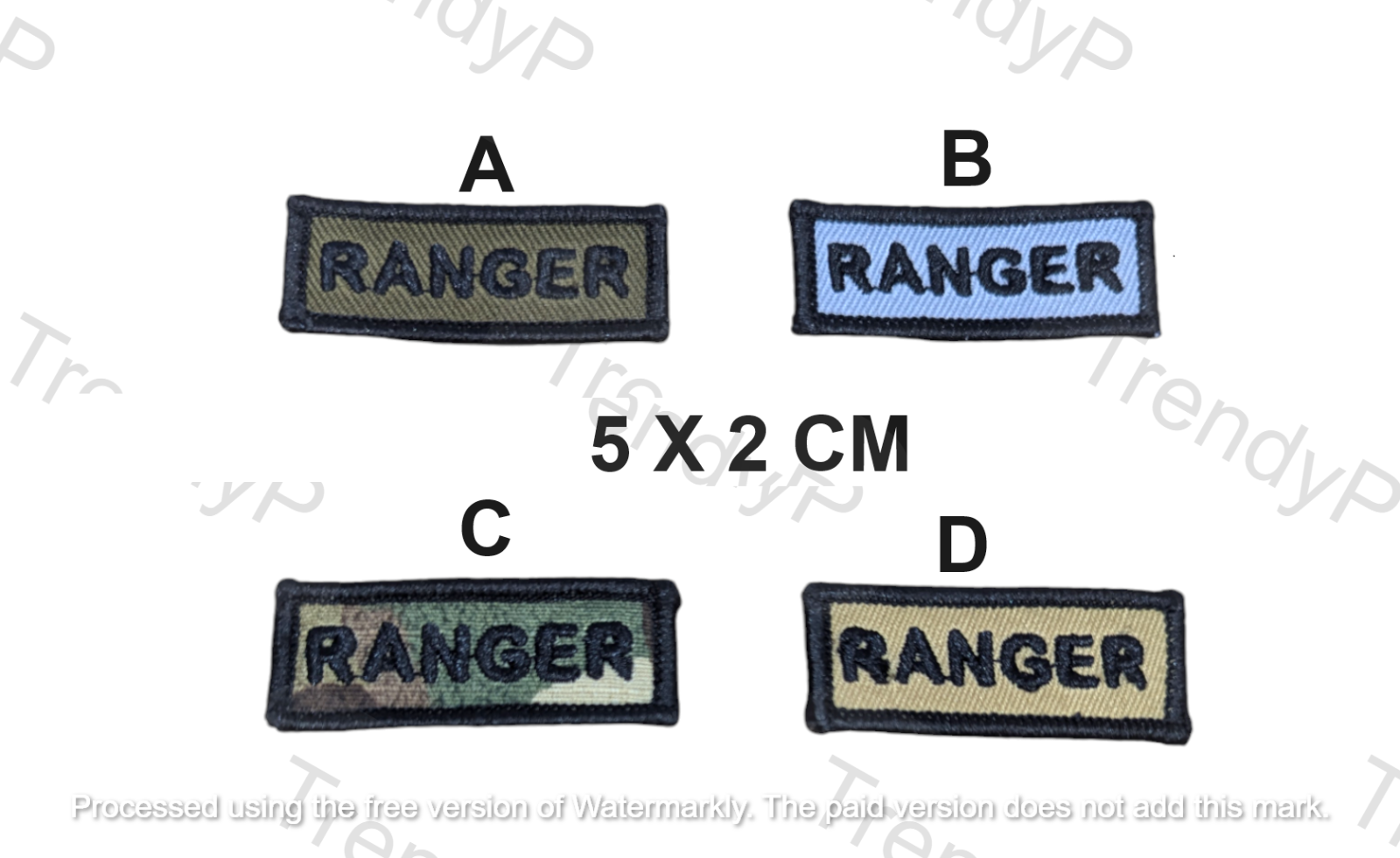 Uk Rangers Patch Ranger Army Military Style Jeans Leather Transfer Embroidered Iron Sew ...
