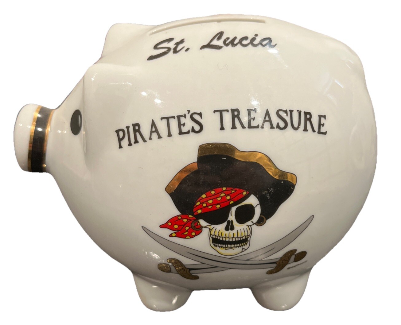 St Lucia Pirate’s Treasure Piggy Bank Gift Pirate Kids