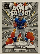 2023 PANINI DONRUSS Sam LaPorta BOMB SQUAD! SP ROOKIE INSERT LIONS RC