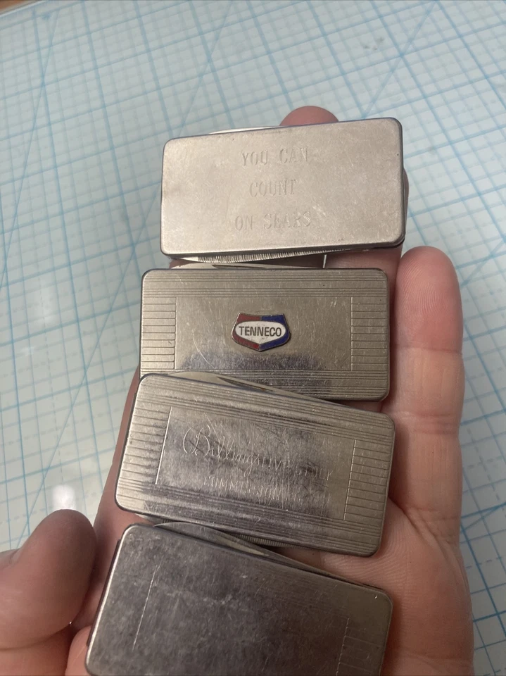 5 USED Vintage IMPERIAL Stainless USA Money Clip Knives. Nice Mixed Lot, LOOK! - Image 2 of 4
