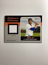 2019 Topps Heritage Minor Khalil Lee Clubhouse Collection Relic Black /50