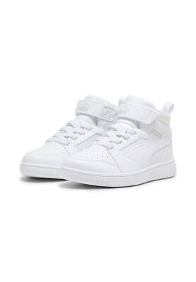 Puma Rebound V6 Mid AC+ PS Unisex Kinder Sneaker 393832 05 weiß