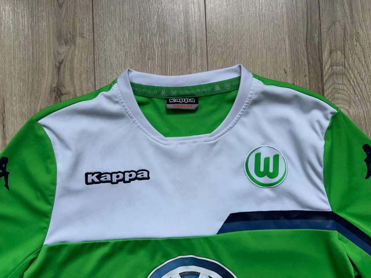 Mens Kappa Vfl Wolfsburg Long Sleeve 2015 2016 Jersey Shirt Size M