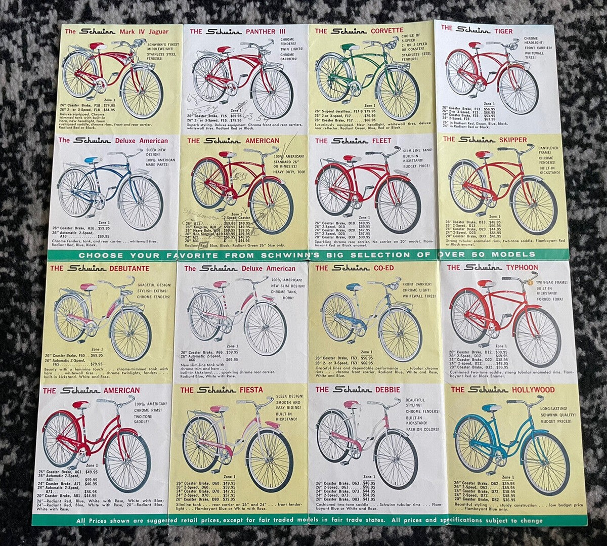 Vintage 1962 Schwinn Bicycles Sales Brochure Pamphlet M | eBay Vintage 1962 Schwinn Bicycles Sales Brochure Pamphlet M | eBay