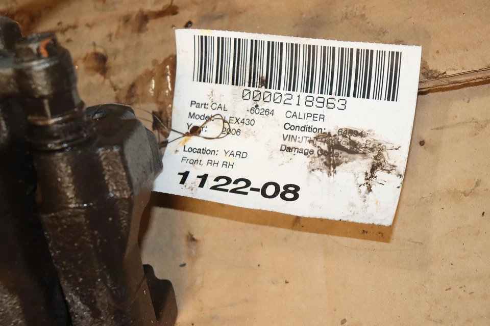 Pinza de freno del lado del pasajero delantero derecho Lexus SC430 2002-2010 OEM Foto 4 de 4