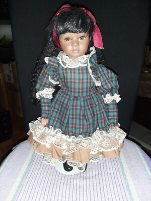 Gilde Handwerk Porzellanpuppe Vintage | Puppenstube Sammlerpuppe Nostalgie Deko