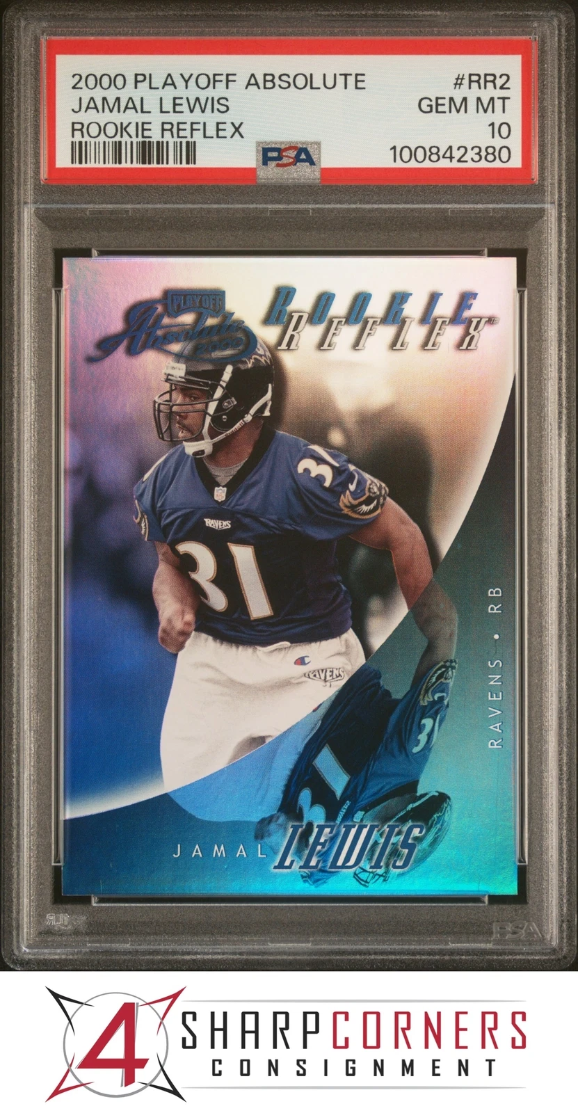 Jamal Lewis Playoff Absolute Rookie Reflex #RR2 Rookie Reflex