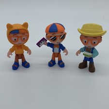Jazwares Blippi Kideo Lot Of 3 Figures Farmer Cat Boy Piano Player 2019