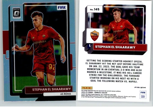 Stephan El Shaarawy 2022-23 Donruss Optic Silver Holo Prizm #145 AS Roma