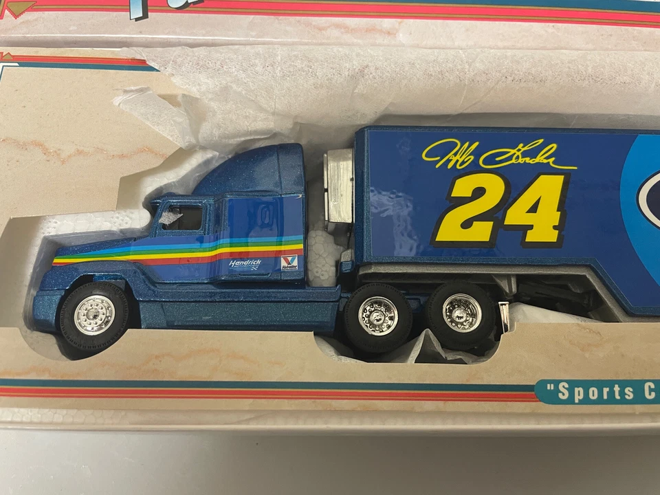 1993 ERTL Racing Transporter Jeff Gordon Dupont # 24 MINT IN BOX - Image 3 of 4