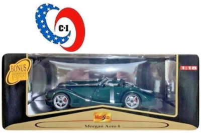 Maisto Morgan Aero 8 プレミアエディション 1/18 Rare Morgan Aero 8 Green 1:18 Maisto Premiere Edition - New