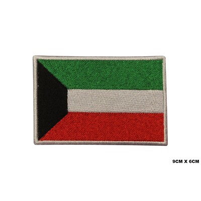 Kuwait Flagge bestickt Aufnäher Bügelbild/Aufnähen Patch für Kleidung
