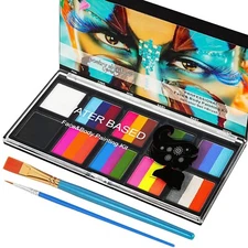 Bowitzki 24 colors Split Cakes Face Paint New Face Paint Palette for Kids Party