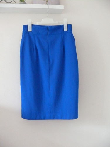 Rare Escada Margaretha Ley (made in West Germany) Wool Skirt Suit - Blue - sz 38 - Picture 13 of 17