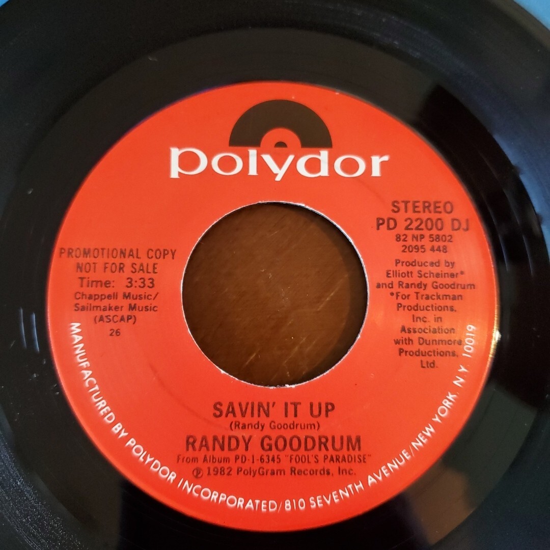 Randy Goodrum – Savin It Up -  7" VINYL 45 RPM Promo NM 