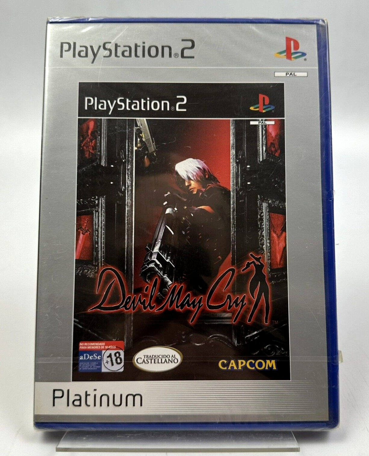 PS2 Devil May Cry -Platinum/Spanish, New And Sealed - Clear Tearstrip