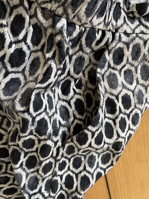 ANN TAYLOR LOFT ROCK MIT AUSGEFALLENEN MUSTER LEINEN GR. M NEUWERTIG