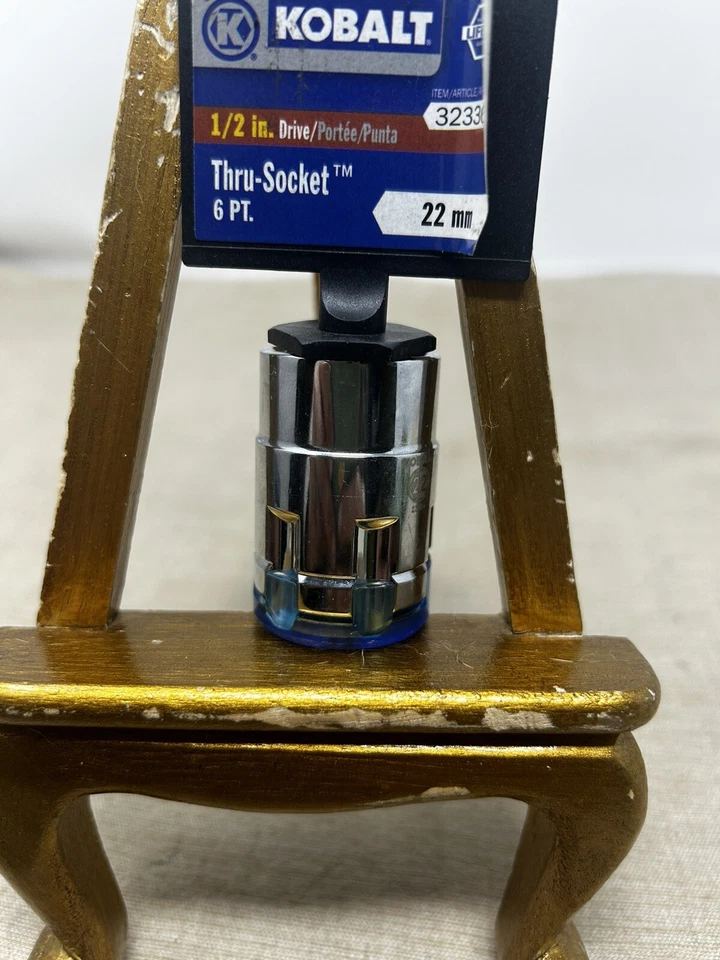 Kobalt 1/2" Drive 6 Point Thru-Socket 22 MM #323363 - Image 3 of 3