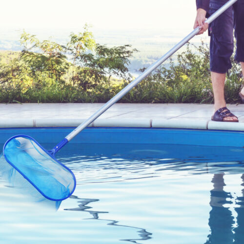 Profi Pool Skimmer - tiefes/flaches Laubrechen Netz mit Stange - feinmaschiger Beutel USA - Bild 32 von 54