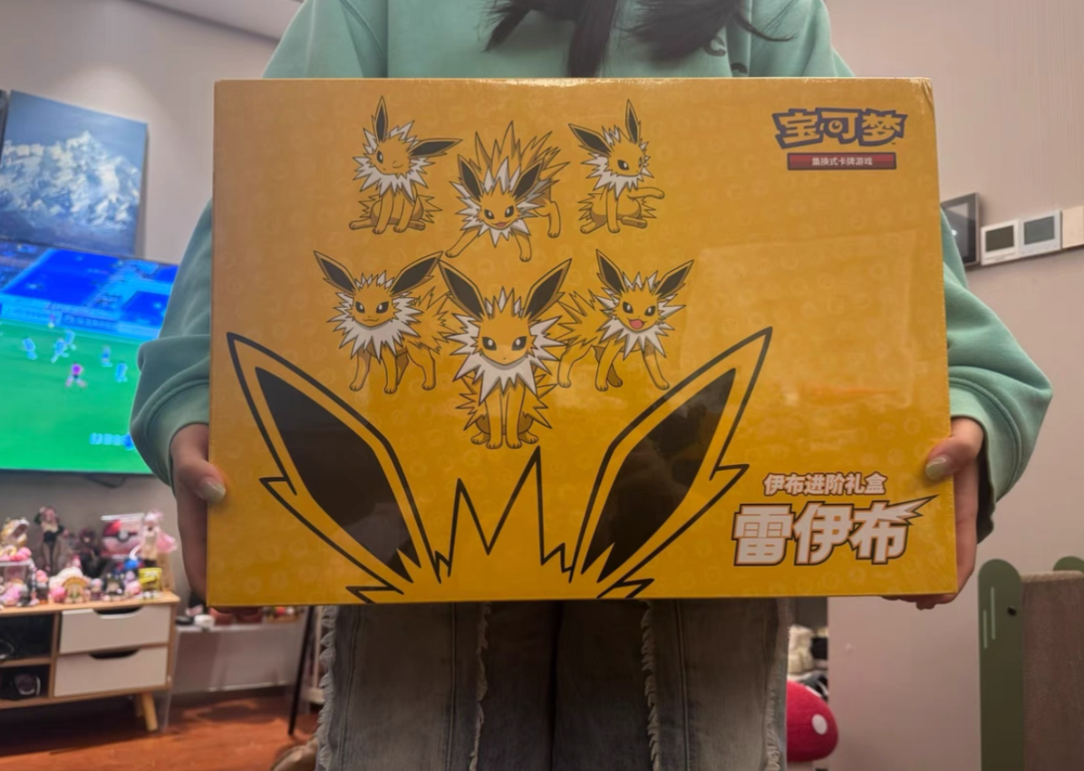 Pokemon TCG S-Chinese 2024 Eevee GX Gift Box Jolteon Box Exclusive