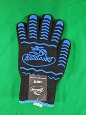 Highloong Extreme Heat Protection Gloves For Grilling Anti Slip Rubber Grippers