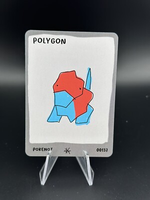 Dysfunctional Passholder Pokenot Polygon - Porygon #0137 Derpy Parody Art Card